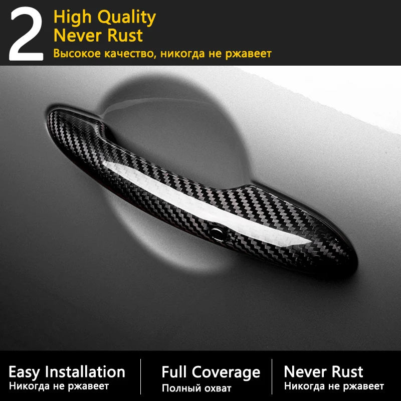 Lesklý Čierny Carbon Fiber Kľučky Dverí Kryt Výbava pre Opel Cascada Cabrio Buick Vauxhall 2013~2019 Auto Príslušenstvo Nálepky