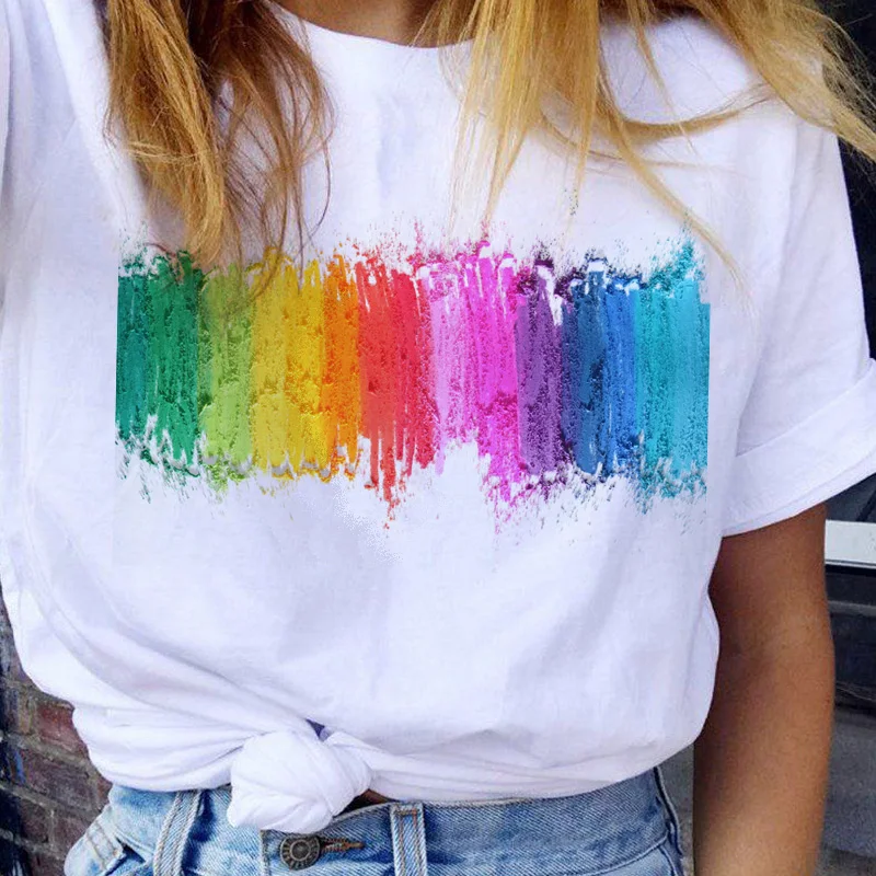 Lgbt t shirt lesbickej Láske Výhry ženy, bisexuáli tričko gay ženská láska je láska lesbické rainbow t-shirt top tee femme ulzzang 90. rokov