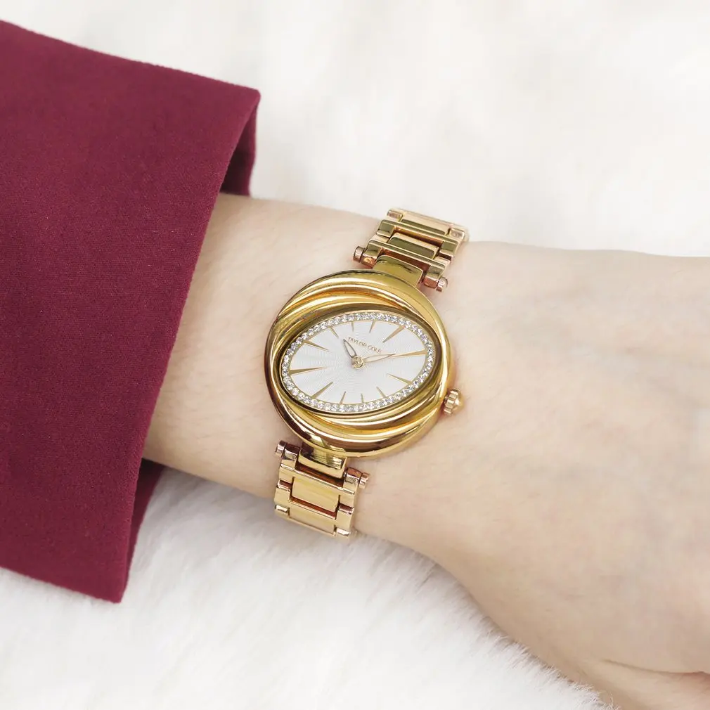 Luxusné Značky Ženy Sledujte Fashion Elegantný Hliníkový Bežné náramkové hodinky Quartz Hodinky Dobre zladené, Šperky, Doplnky, Darčeky Pre Ženy