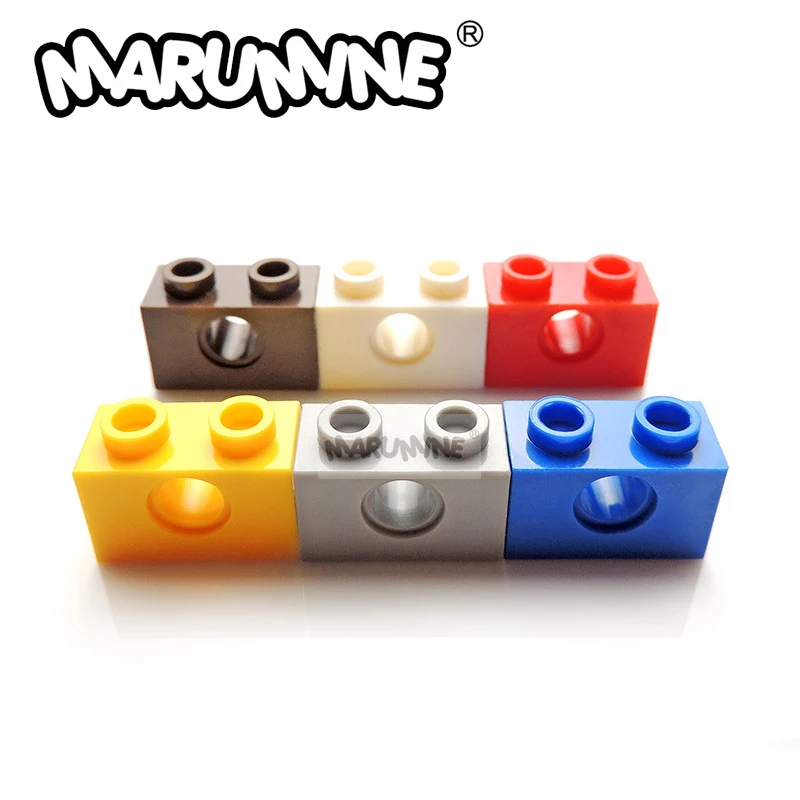 MARUMINE 100KS Techniku, Tehlový 1 x 2 s Otvorom 3700 Plastové Tehly Nastaviť Darček Vzdelávacie Robot Klasické Hračky Pre Deti,