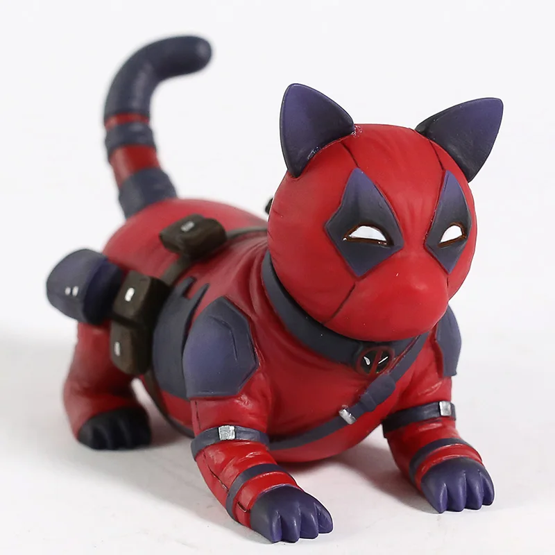 Marvel Deadpool Puppy & Black Panther Mačka Roztomilý Super Hrdina Obrázok Modelu Hračka