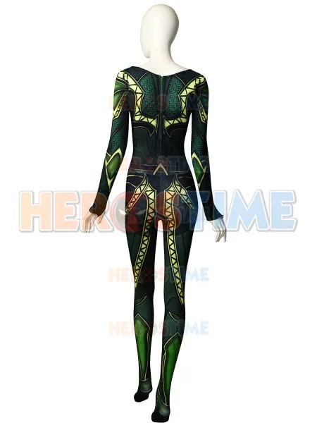 Mera Justice League Cosplay Kostým Spandex Zentai Kombinézu Halloween Kostým pre Ženy Zákazku