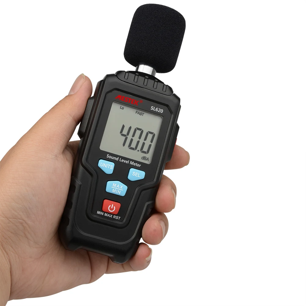 MESTEK Zvukomer Decibel Logger Hluku Audio Digitálny Detektor Diagnostických nástrojov Mikrofón 30~135dB Fast/Slow pre Výber