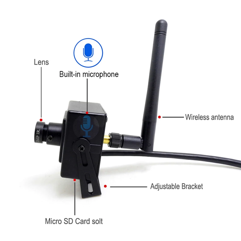 Mini Wifi Ip Kamera 1080P 960P 720P HD Audio Ipcam Home Security Bezdrôtový Mikro Malé CCTV Podpora Micro Sd Slot