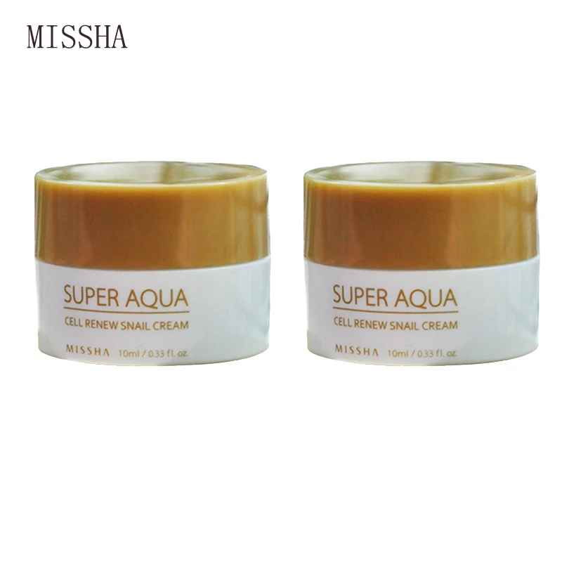 MISSHA Super Aqua Bunky Obnovujú Slimák Krém 10 ml Vzorky Anti-Aging Anti-Opuchy Jemné Linky Kruhu Hydratačné Kórea Kozmetika