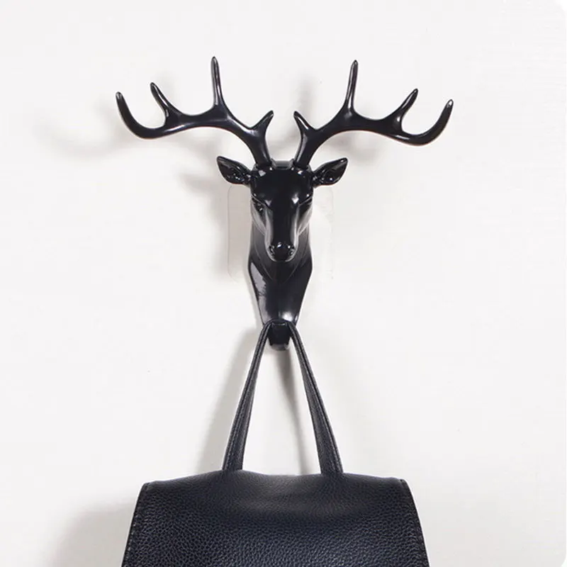 Moderné jeleň hákmi zvierat kľúča držiteľa Nordic vešiak domova stenu háčiky s 3 farbami ABS visí taška tlačidlo klobúk šperky, hodinky