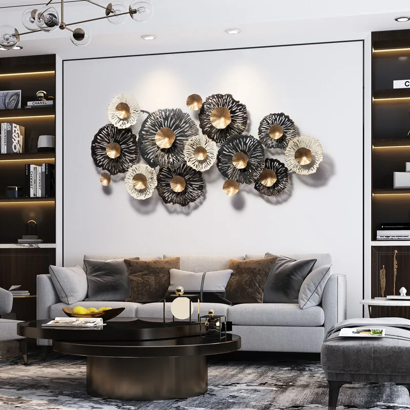 Moderné Luxusné Nástenné Závesné Dekorácie Kovové Dekorácie Obývacia Izba Pozadí Steny 3D Železa Dekorácie Kreatívne Steny Výzdoba