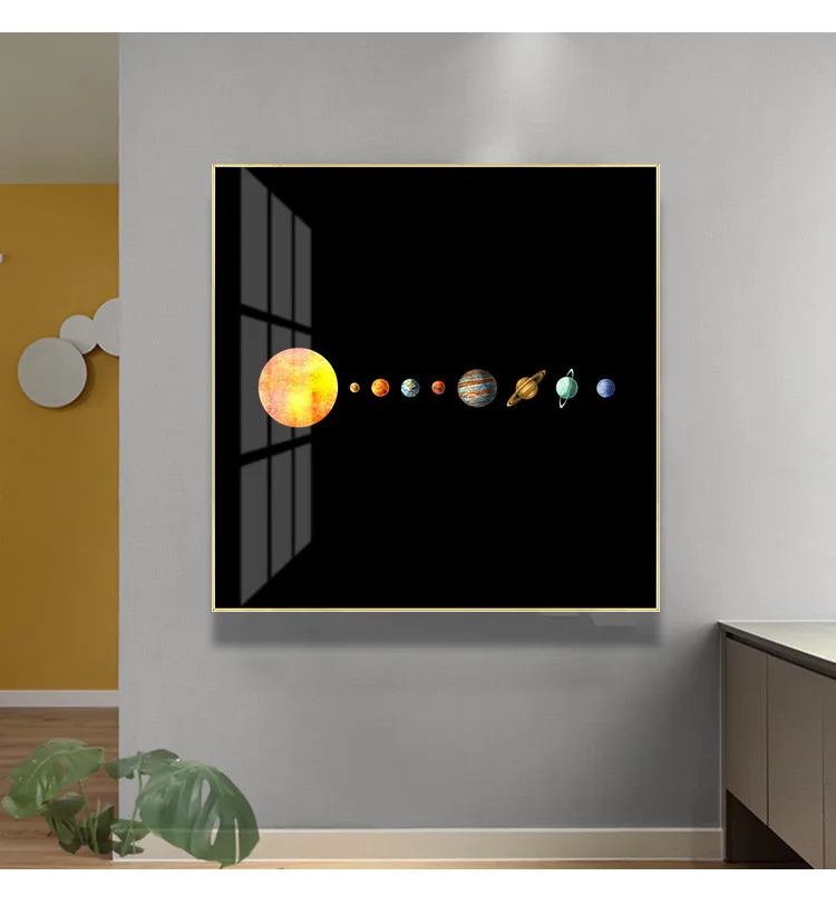 Moderný Minimalistický Vesmíru Galaxy Wall Art Plátno na Maľovanie Nordic Plagáty a Potlačou obrazov na Stenu pre Obývacia Izba Domova