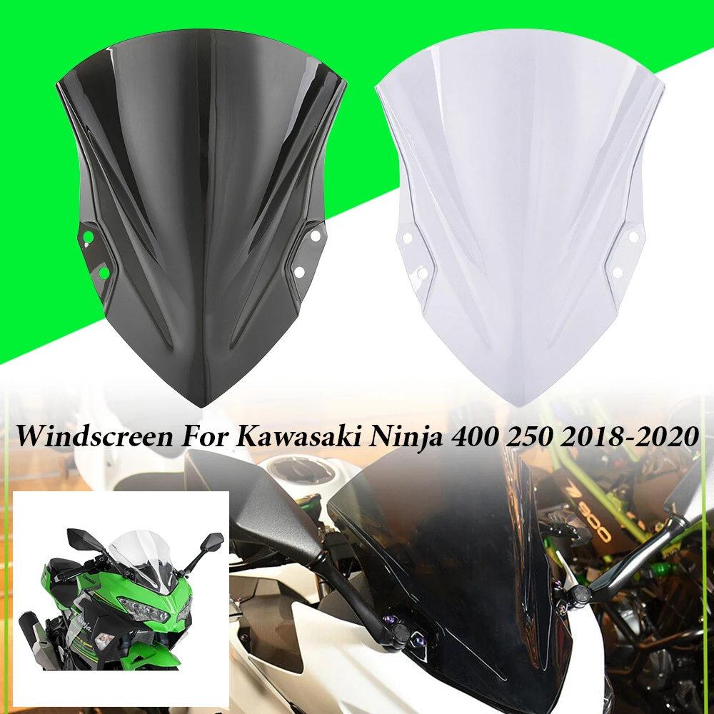 Motocyklový Šport Touring Čelné sklo čelné Sklo Pre Kawasaki Ninja 400 EX400 Ninja 250 EX250 2018 2019 2020 NINJA400 Príslušenstvo