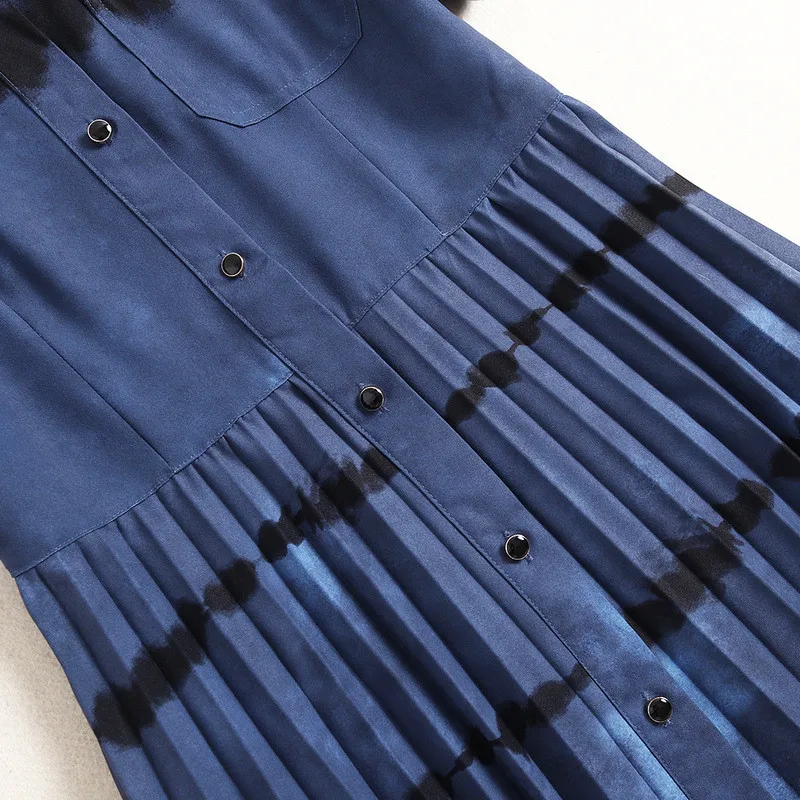 Móda Dráhy Dizajnér Letné Šaty pre Ženy 2020 Nové Ženské Šaty, Krátky Rukáv Tlač Skladaný Tričko Šaty Bežné Vestidos