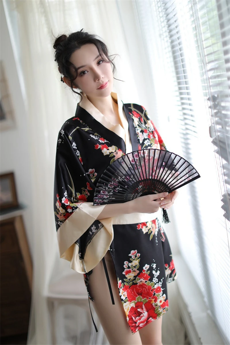 Móda Japonské Kimono Sexy Cosplay Šaty Pre Ženy Tradičnom Štýle Župan Yukata Kostýmy Pyžamo Mäkké, Hodvábne Pás Veľkoobchod