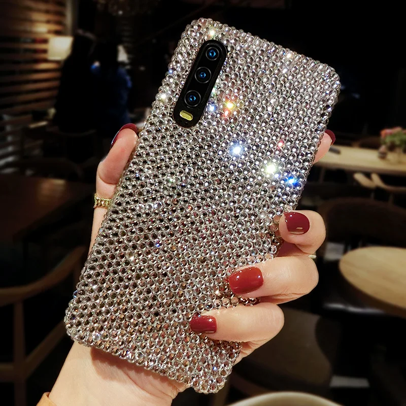 Móda Plná Bling Diamond Krištáľovo čisté puzdro Pre iPhone 11 Pro XS Max XR X 8 7 6 6 Plus SE 2020 Luxusné DIY Bohyne Prípade