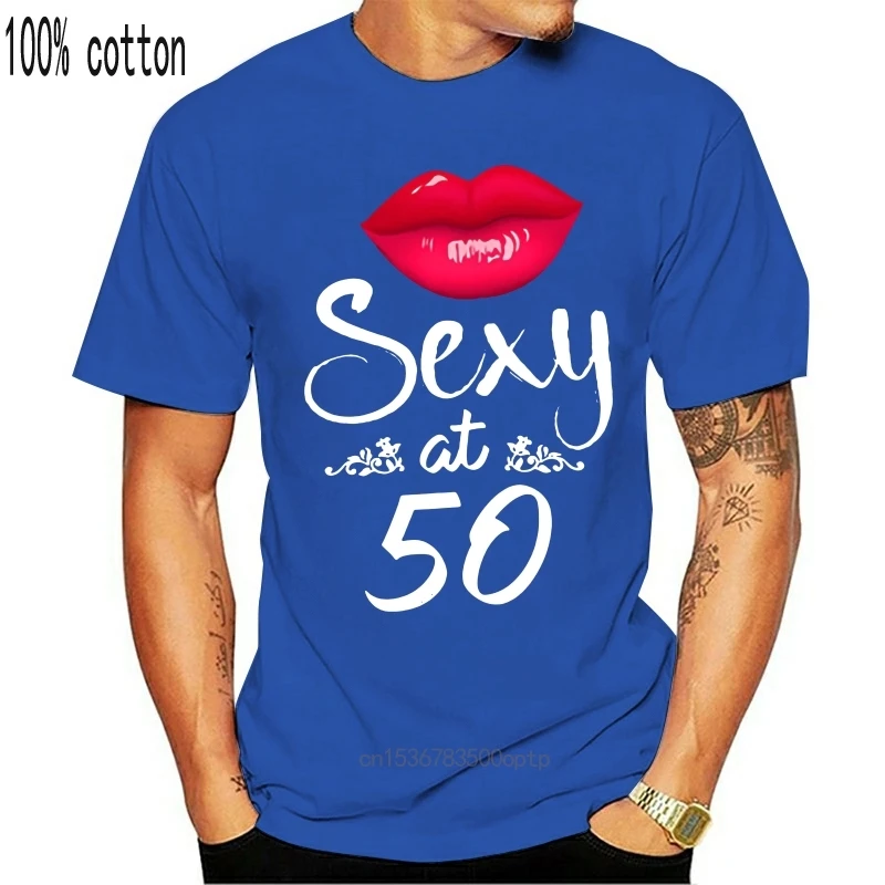 Móda Tlačené 50. Narodeninám ženu Sexy tričko na 50 tričko 50 ročný, pre ženy