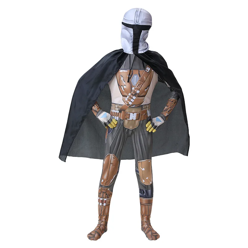 Na Mandalorian Cosplay Kombinézach Halloween Kostým Star Wars Dieťa Pančuchové Nohavice Pokrývky Hlavy Strana Kostýmy