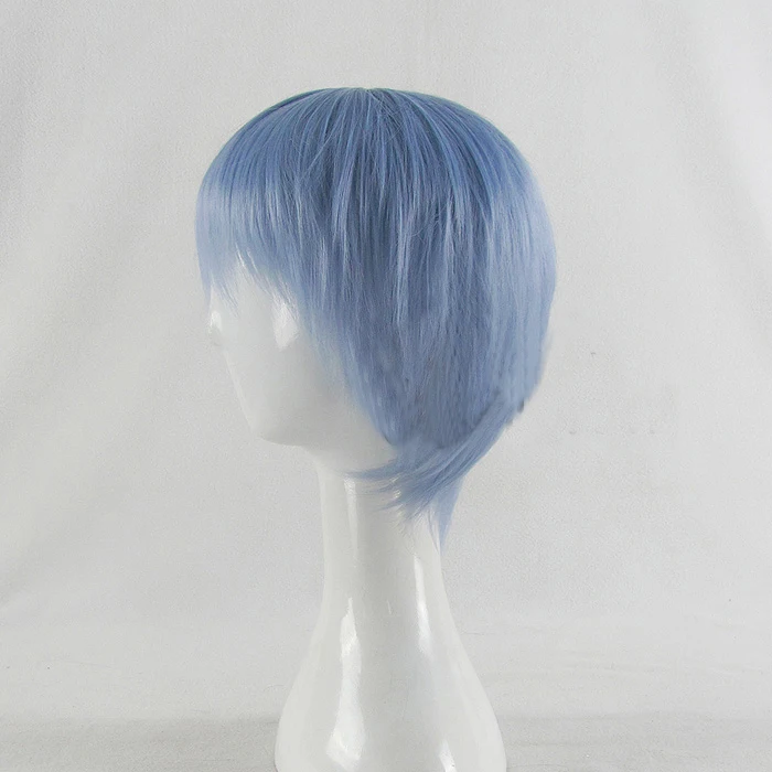 NEON GENESIS EVANGELION EVA Ayanami Rei Cosplay Parochne Vysokej teploty Vlákna Syntetické Vlasy Krátke Modré Vlasy S voľným vlasy čisté