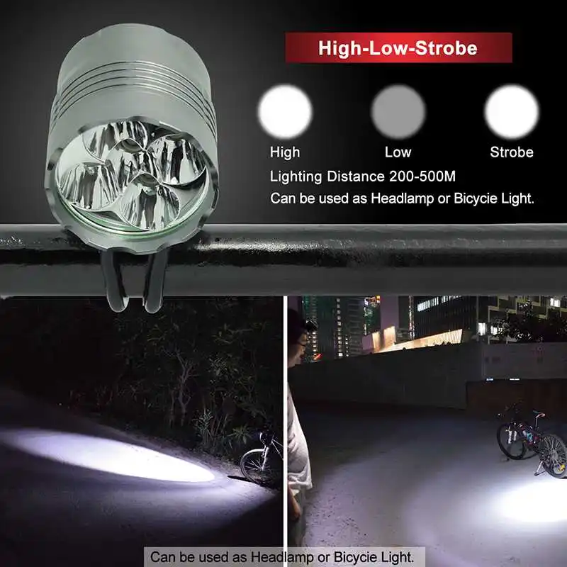 Nepremokavé 5* XML-T6 Svetlo na Bicykel 7000 Lumen LED Baterka Požičovňa Predných Svetlometov Cyklistické MTB Svetlometu Bezpečné Noc na Koni Lampa