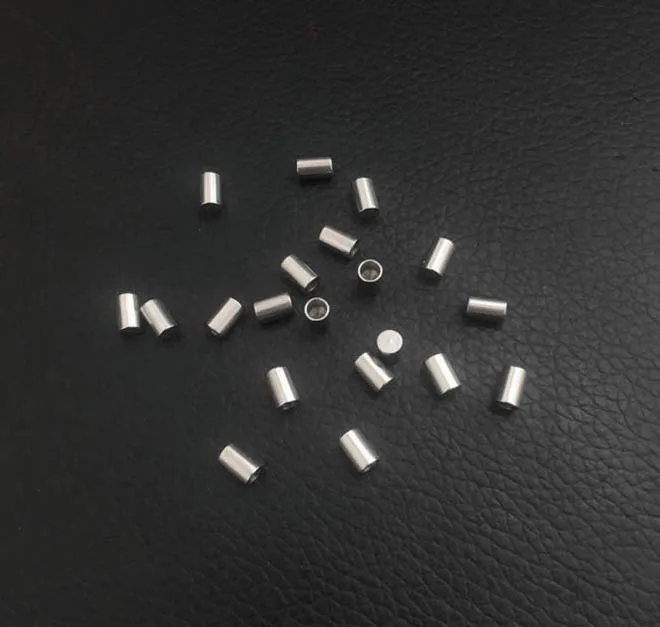 Nerezové Oceľové Trubky Kábel Crimps zakončenie 2 mm 3 mm 4 mm 5 mm DIY Remesiel Šperky Príslušenstvo Pre Náramok Šperky Robiť