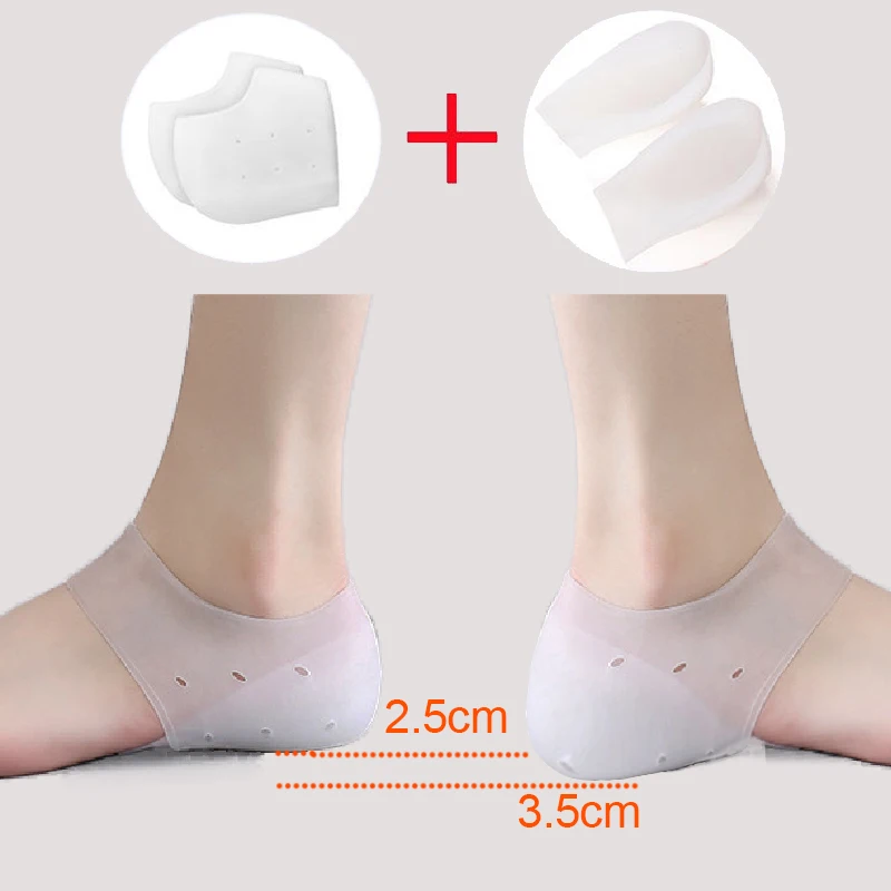 Neviditeľné zvýšenie Výšky vložky Pre mužov/ženy gél stielka silikónové pol pad vložky pre nohy Tvrdo na Sebe topánky invisiable