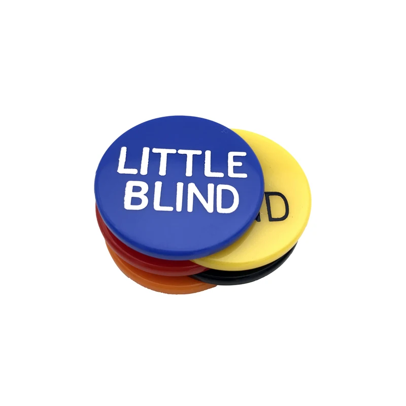 New vysoká kvalita 5 ks/set Texas Hold ' em Dia 29mm*2,5 mm Big Blind Small Blind Predajcu Poker čipy pre karty dosková hra príslušenstvo