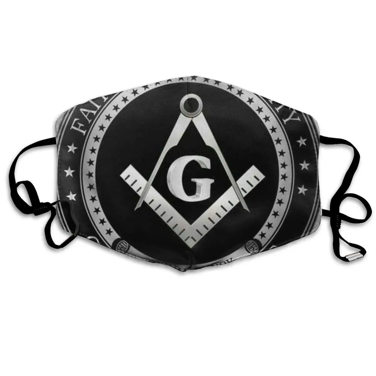 NiYoung Ideálny Darček - Ženy, Muži, Chlapci, Dievčatá, Prachotesný Slobodomurárstva Viery, lásky a Nádeje Freemason Logo Black Polovicu Tváre Úst Maska