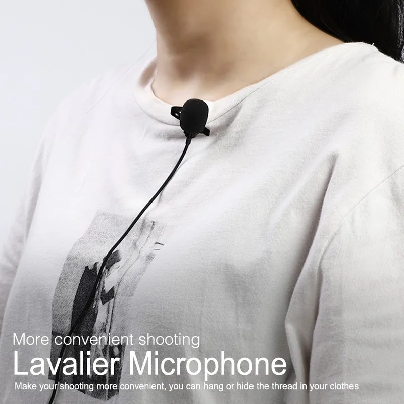 Nohon Mini Mikrofón pre iPhone Lightning Typ C 3,5 mm Microfone pre Samsung Huawei Xiao Lavalier Klip-na Nahrávanie Microfono