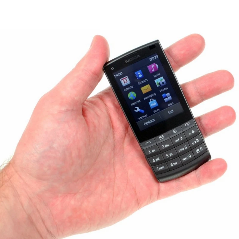 Nokia X3-02 Originálne Mobilné Telefóny GSM, 3G, Wifi, Bluetooth, 5MP Fotoaparát Podpora ruská Klávesnica Zrekonštruovaný Odomknutý Mobilný Telefón
