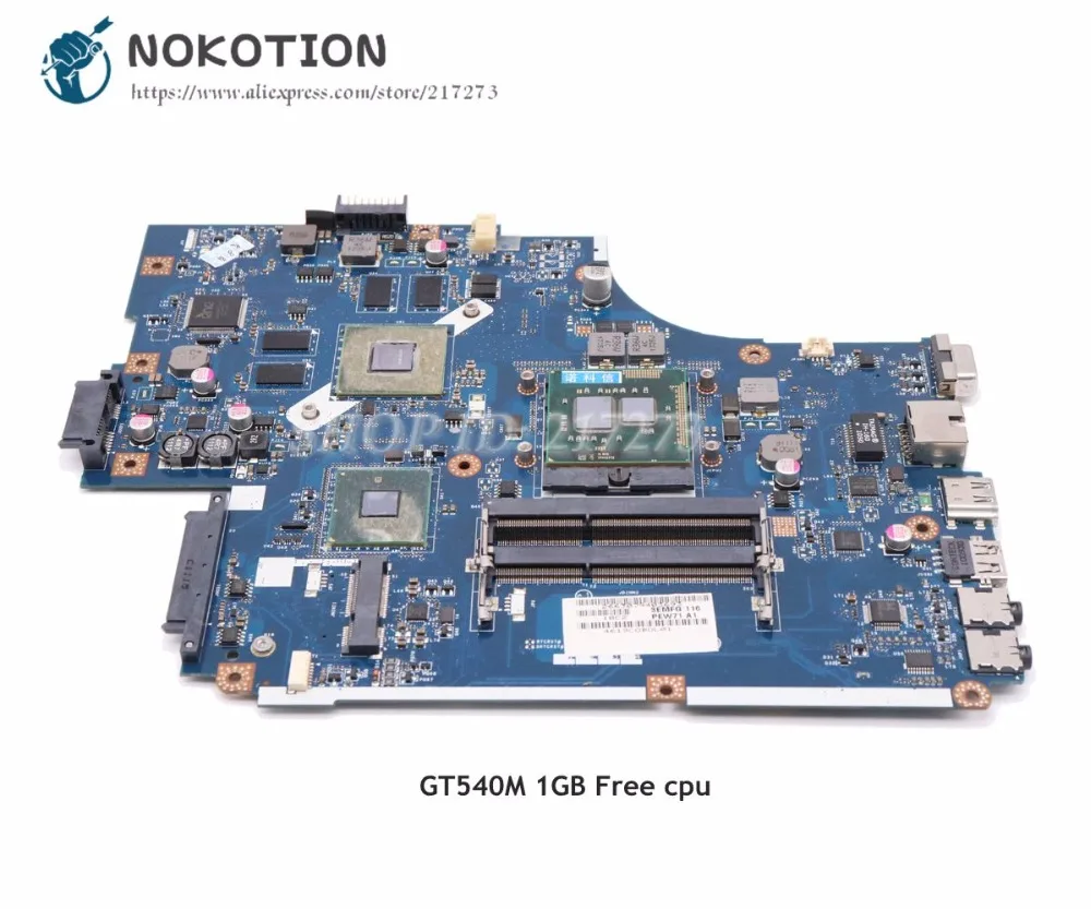 NOKOTION Pre Acer aspire 5742 5742G Notebook Doske MBRB902001 PEW71 LA-5894P základná Doska HM55 pamäte DDR3 GT540M 1GB