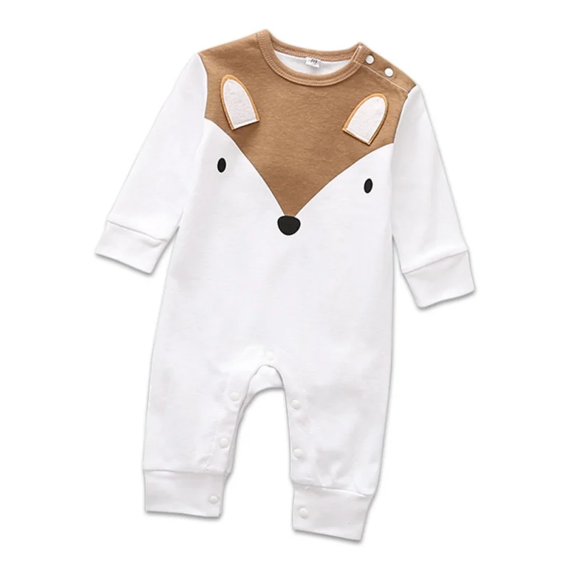 Novorodenca Dieťa, Chlapec, Dievča Cartoon Zvierat Bavlna Romper Jumpsuit Oblečenie Dropshipping Detské Oblečenie