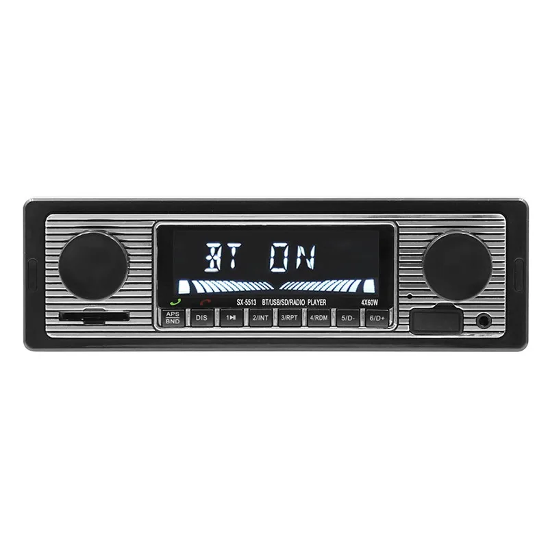 NOVÉ 12V Auto Rádio Prehrávač, Bluetooth Stereo FM, MP3, USB, SD, AUX Audio Auto Elektronika autoradio 1 DIN oto teypleri rádio para carro
