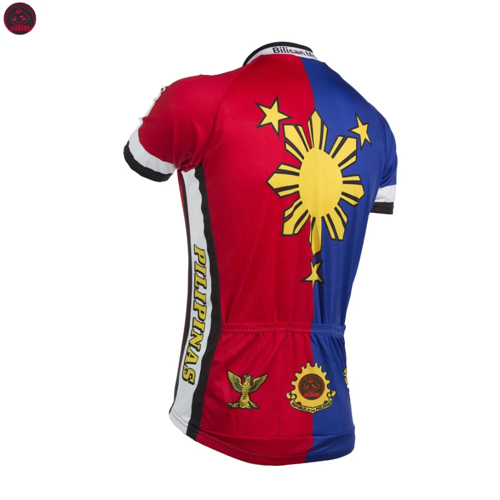 NOVÉ 2017 Filipíny Pilipinas Jersey Bike RACE Team Cyklistický Dres Nosiť Oblečenie Priedušná Prispôsobené Ropa CICLISMO JIASHUO