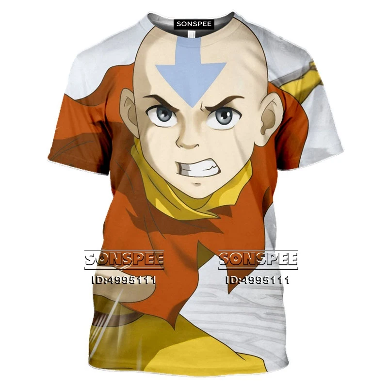 Nové Anime Avatar posledný airbender T shirt Mužov 3D Tlač T-Shirts Ženy Tričko Bežné Krátkym rukávom Letné Hip Hop Oblečenie košele