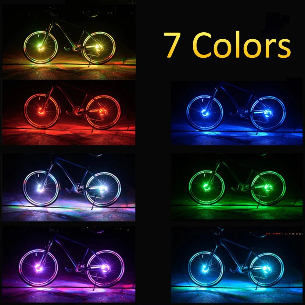 Nové deti a Dospelých Nabíjateľná LED Bicykel Bicykel Svetlo Jedno Koleso Hovoril Svetlo Dekoratívne Svetlo