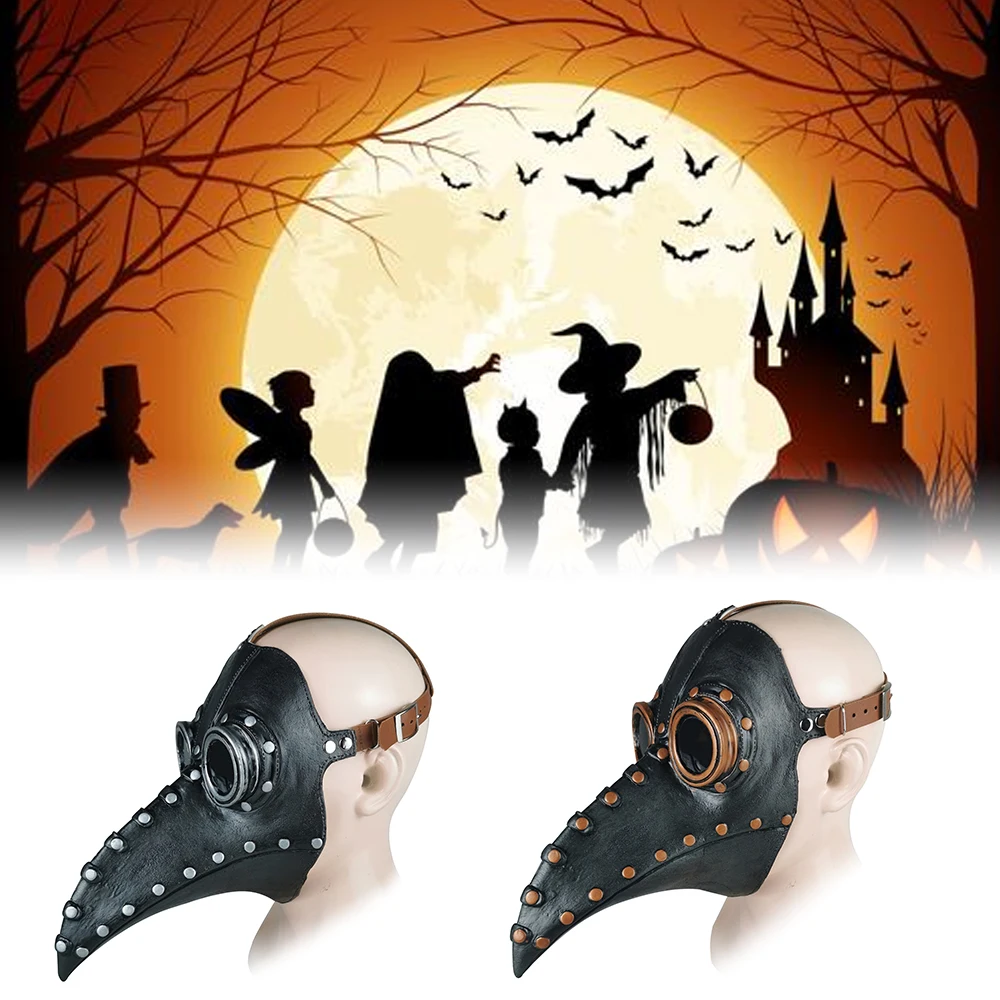 Nové Halloween Masky Mor Pary Zobák Lekár Maska Slávnostné Latex Kožené Strany Maska Dodáva Pleťové Masky Prípade Kostým, Rekvizity