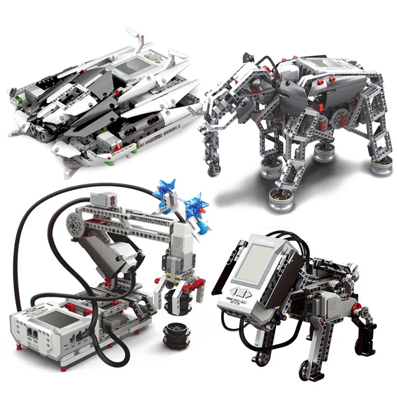 NOVÉ Kreatívne Technic Robot RC Inteligentný Robot Stavebné Bloky fit 45544 EV3 EV5 Scratch3.0 Programovanie Robotov HOBBY Hračky, Darčeky