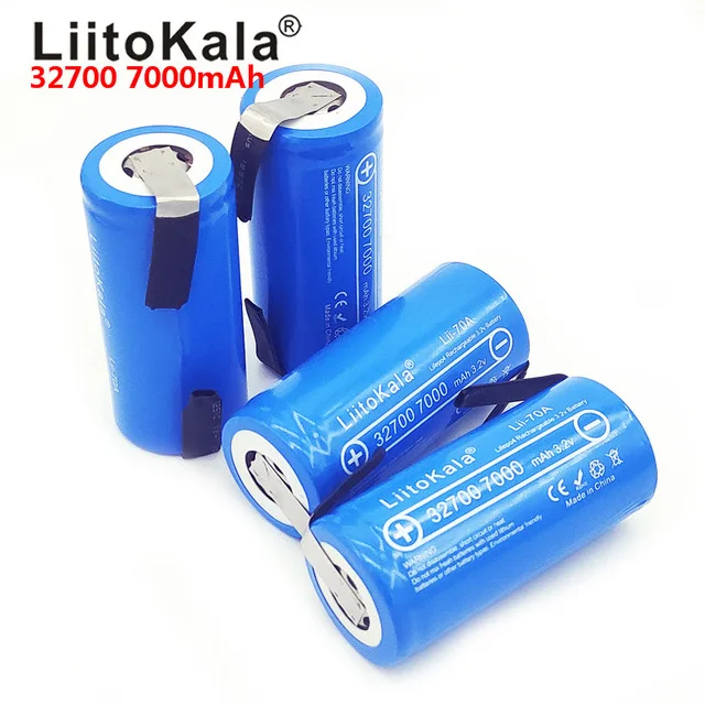 NOVÉ LiitoKala Lii-70A 3.2 V 32700 7000 mAh Batérie LiFePO4 35A 55A Vysoký Výkon Kontinuálne Vypúšťanie Batérie + Nikel Listov