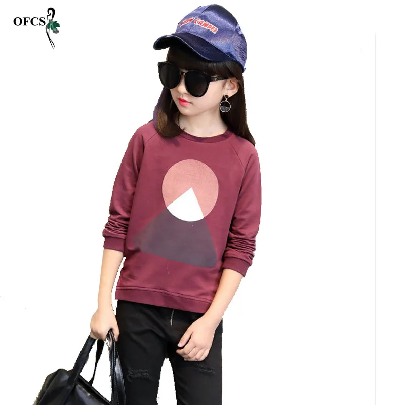 Nové Voľný čas Deti, detské Oblečenie, Dievča to na Jeseň Geometrické Vzory Pletený Sveter T-shirt Kabát Deti Spájanie Spolu 3-15T