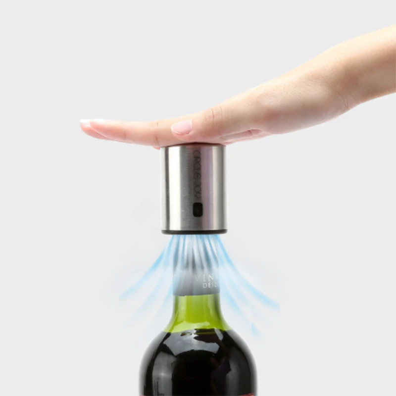 Nové Youpin Smart Víno Zátka z Nehrdzavejúcej Ocele, Vákuové Pamäť Víno Zátka Elektrické Zátka na Víno Korku reťaz značky-Kruh Radosť