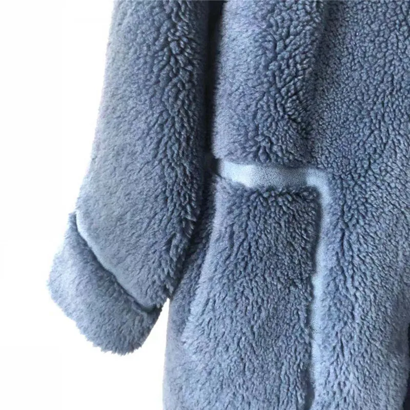 Nové Zimné Australian Lamb Kožušinový Kabát Žena Dlho Strihanie Oviec Zložené Srsť Srsť Srsť Bunda outwear Hrnú Voľné Tuhé Plus