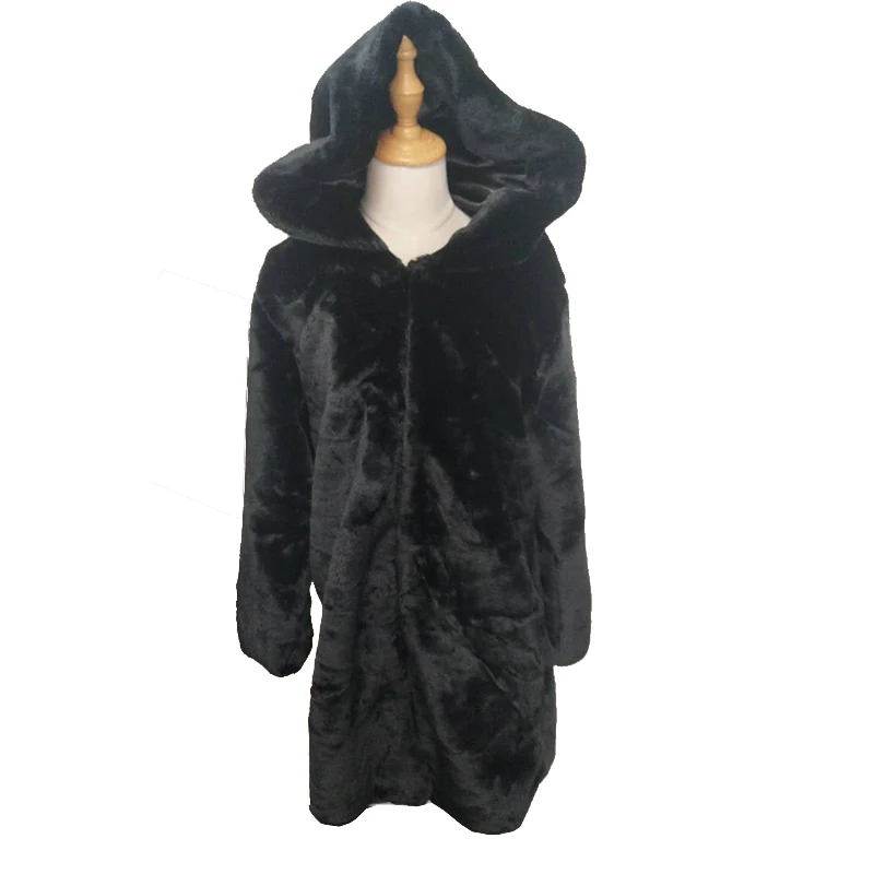 Nový 2020 kabát Európe a Amerike jeseň a v zime imitácia kožušiny kabát žena dlhej časti Slim imitácia kožušiny kabát B120