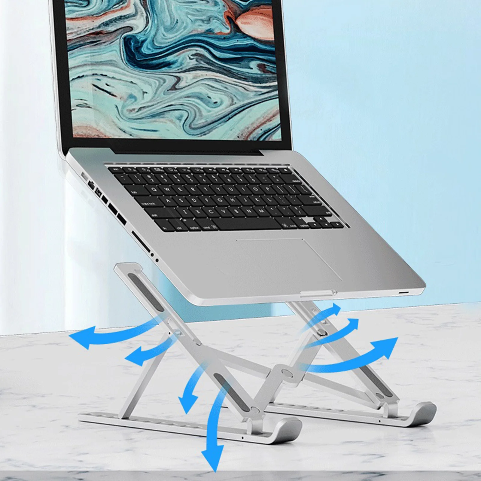 Nový Notebook, Skladací Stojan Základne Podpora Desktop, Notebook Držiak Pre Macbook Pro Prenosný Počítač Prenosný Držiak Na Stenu Stúpacie