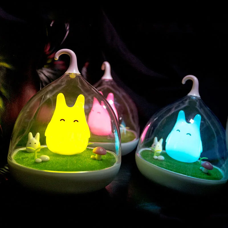 Nočné Svetlo Najnovšie Štýl Totoro USB Prenosné Dotykový Snímač s LED Dieťa Nočného Nočná Lampa Dotykový Snímač Noc Lampa Pre Deti