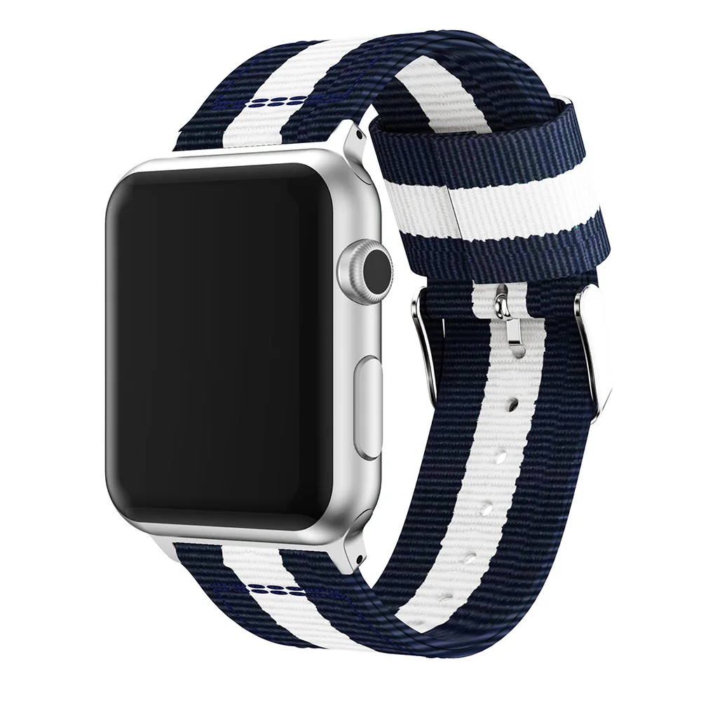 Nylon popruh pre Apple hodinky kapela 44 mm 40 mm iWatch kapela 42mm 38mm Prúžok pás watchband náramok apple hodinky series 3 4 5 se 6