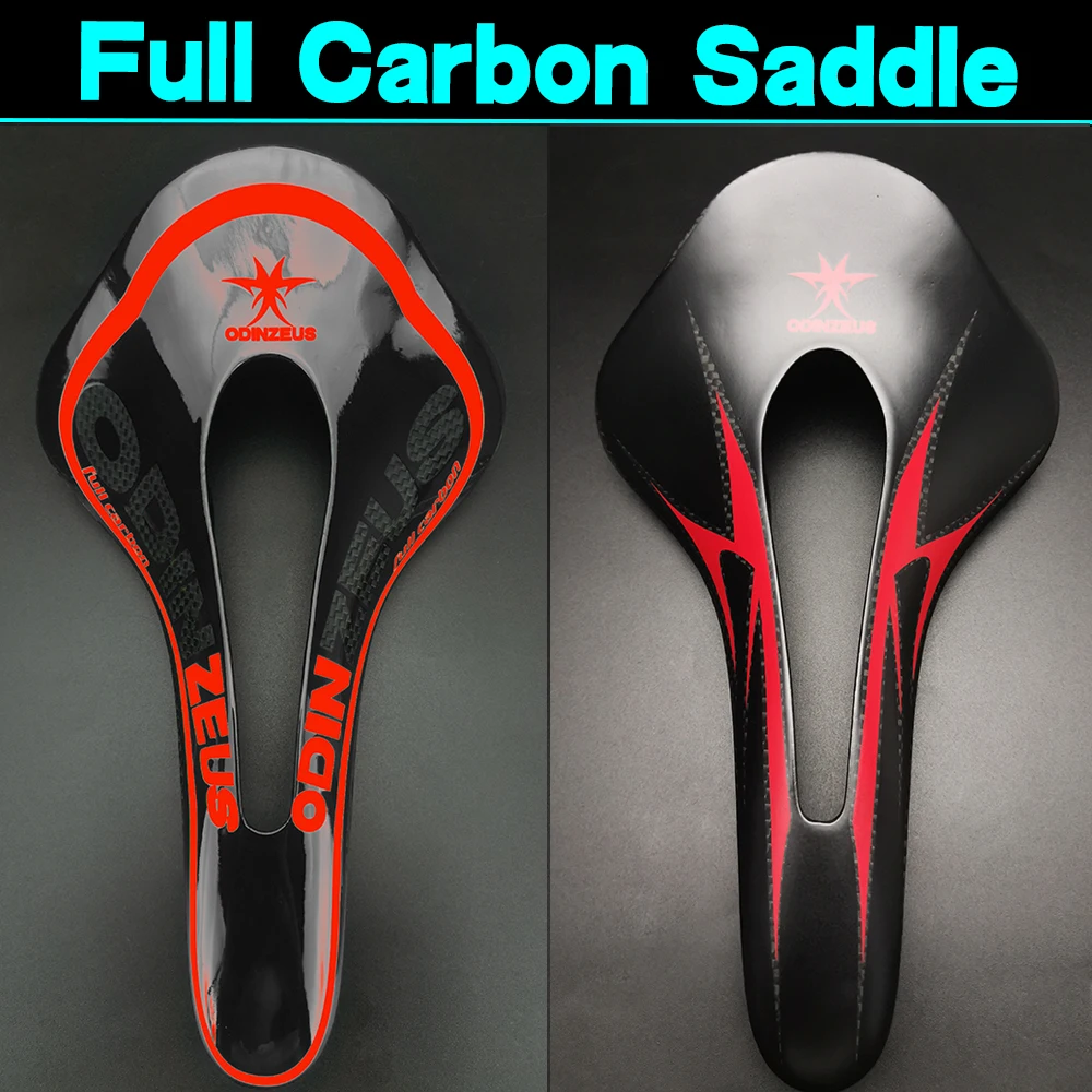 OdinZeus Dva Štýly Full Carbon Fiber Sedlo 2020 Nový štýl Pohodlné /Cesta/MTB Uhlíka Sedle Bicykla