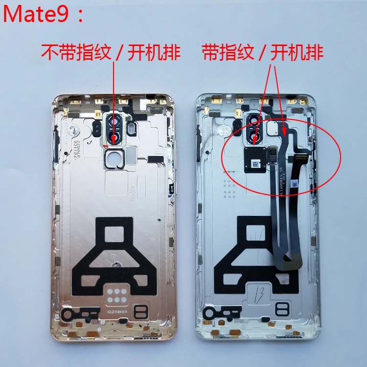 Odtlačkov prstov Seňor Kovové Zadné Bývanie Pre Huawei Mate 9 Zadný Kryt Bývanie Batérie Dvere Prípade s Objektívom+Bočné Tlačidlá Náhradných dielov