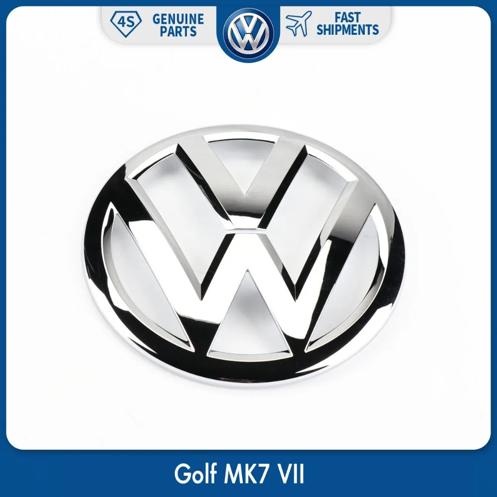 OEM Striebro 140mm Auto Predné Centrum Mriežka Chrome Znak, Odznak Nálepky s Logom vhodné pre VW Volkswagen Golf MK7 VII 5G0 853 601 2ZZ