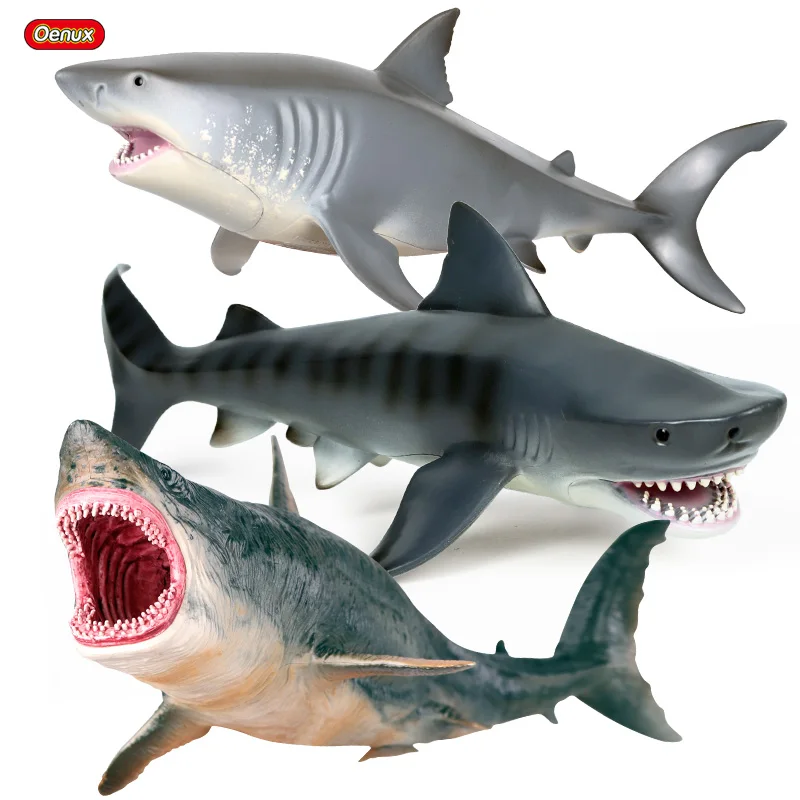 Oenux 3KS Sea Life Savage Megalodon Žralok Veľrybí Model Akcie Obrázok PVC Tichom Morský Živočích Vzdelávacie Zbierku Hračiek Dieťa Darček