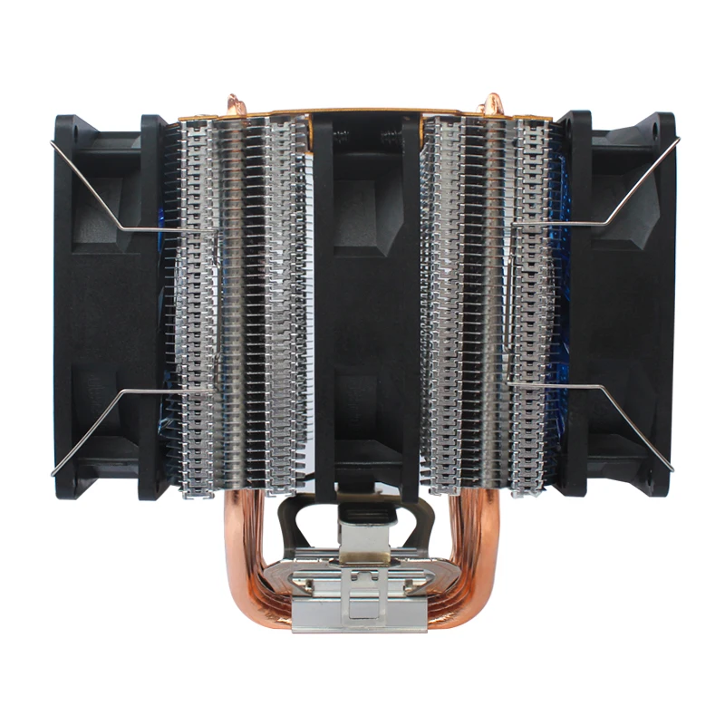 Opečiatkované dvojité veža vysoká účinnosť medenými CPU chladič vhodný for775 1155 1366 AMD doska chladiaci ventilátor LGA X79 X99