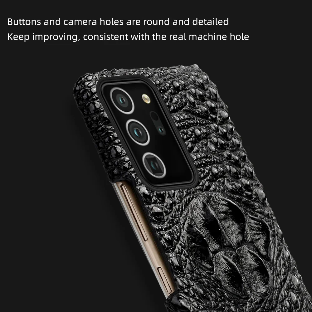 Originálne Kožené 3d Krokodíla Hlavu Telefón puzdro Pre Samsung Galaxy Note 20 Ultra 10 9 Plus A50 A70 A51 S10 S20 S9 S10 S8 Plus Kryt