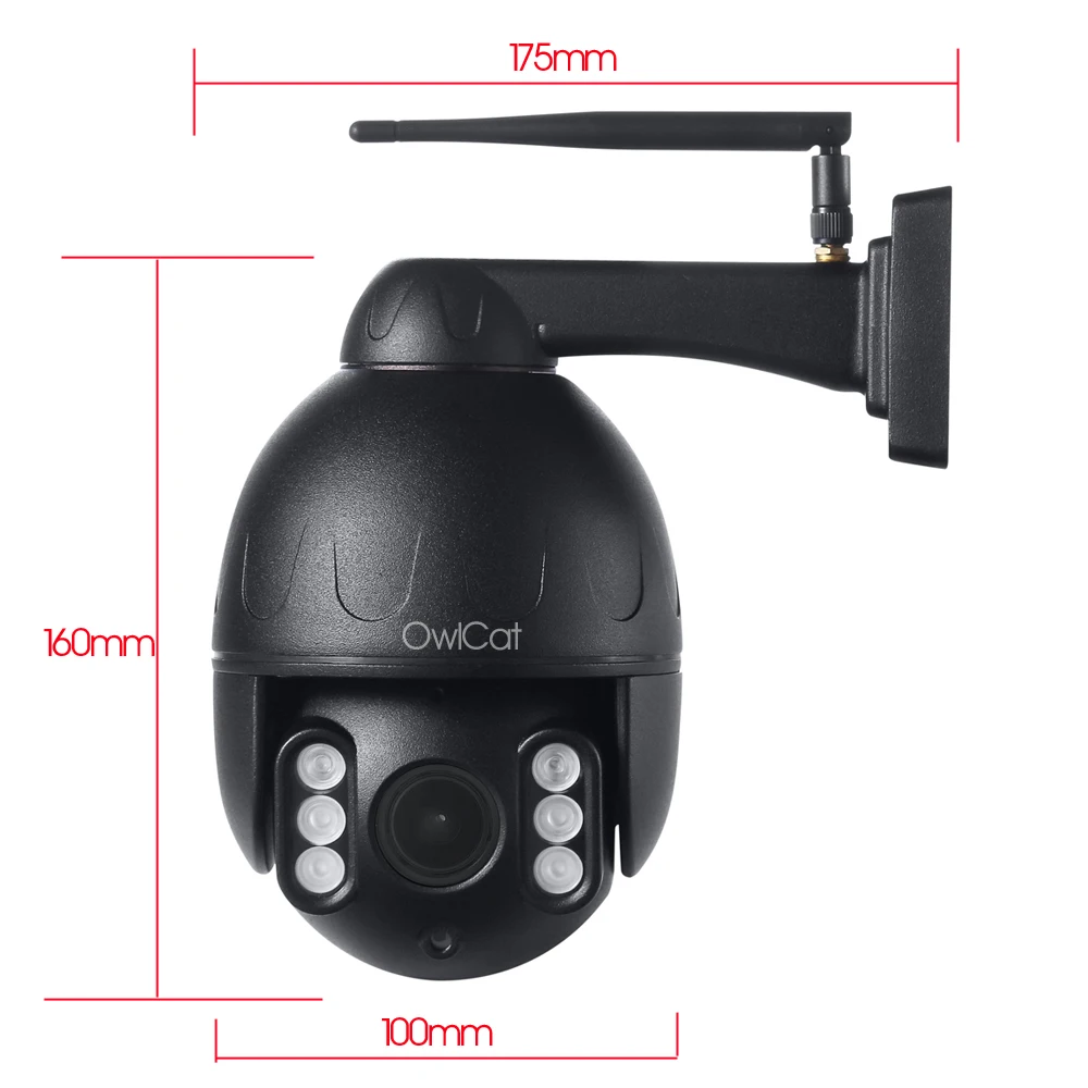 OwlCat IP Kamera WiFi 5MP kvalite 1080P Bezdrôtový PTZ Dome CCTV IČ Onvif obojsmerné Audio Vonkajší Ochranný Dohľad IP Camara Exteriéru