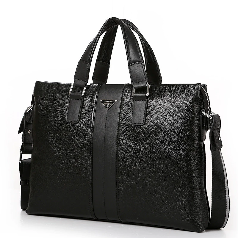 P. kuone módne, luxusné značky mužov taška originálne kožené kabelky tašky cez rameno podnikania muži messenger bag taška na prenosný počítač